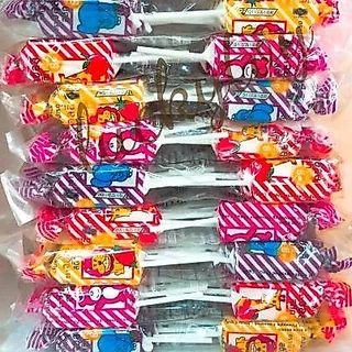 จอลลี่สติ๊กjolly stick ห่อ24ชิ้น กลิ่นผลไม้ มีด้ามจับๆ