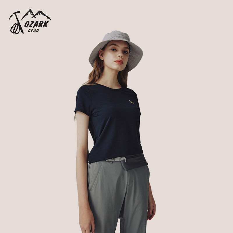 OZARK/Osoka เสื้อยืดผู้หญิงคอกลม unisex ผ้าฝ้ายอินเทรนด์