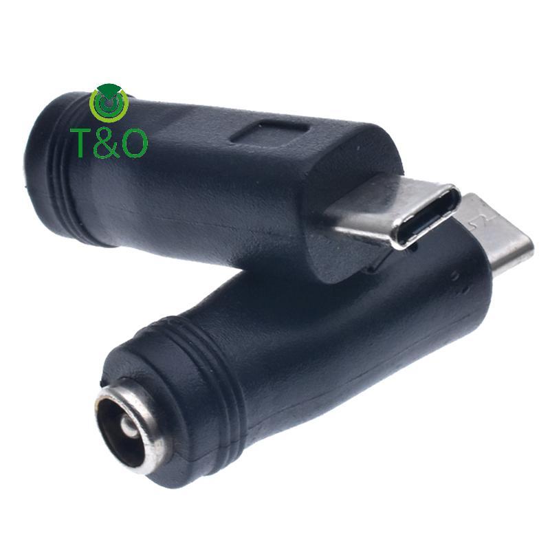 [T&OT] Type C / Tablet Micro USB 2.0 ถึง DC 5.5x2.1 มม. ปลั๊กอะแดปเตอร์ USB C ถึง DC 5.5*2.1 ตัวแปลง