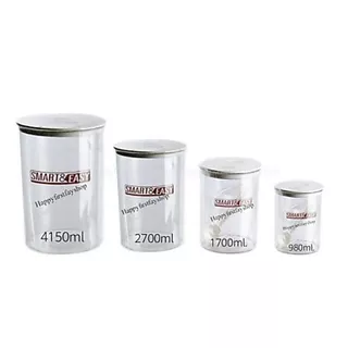 กระปุก เก็บ กาแฟ นมผง ใบชา ทรงกลม มีให้เลือก4ขนาด PN3304L-3301L