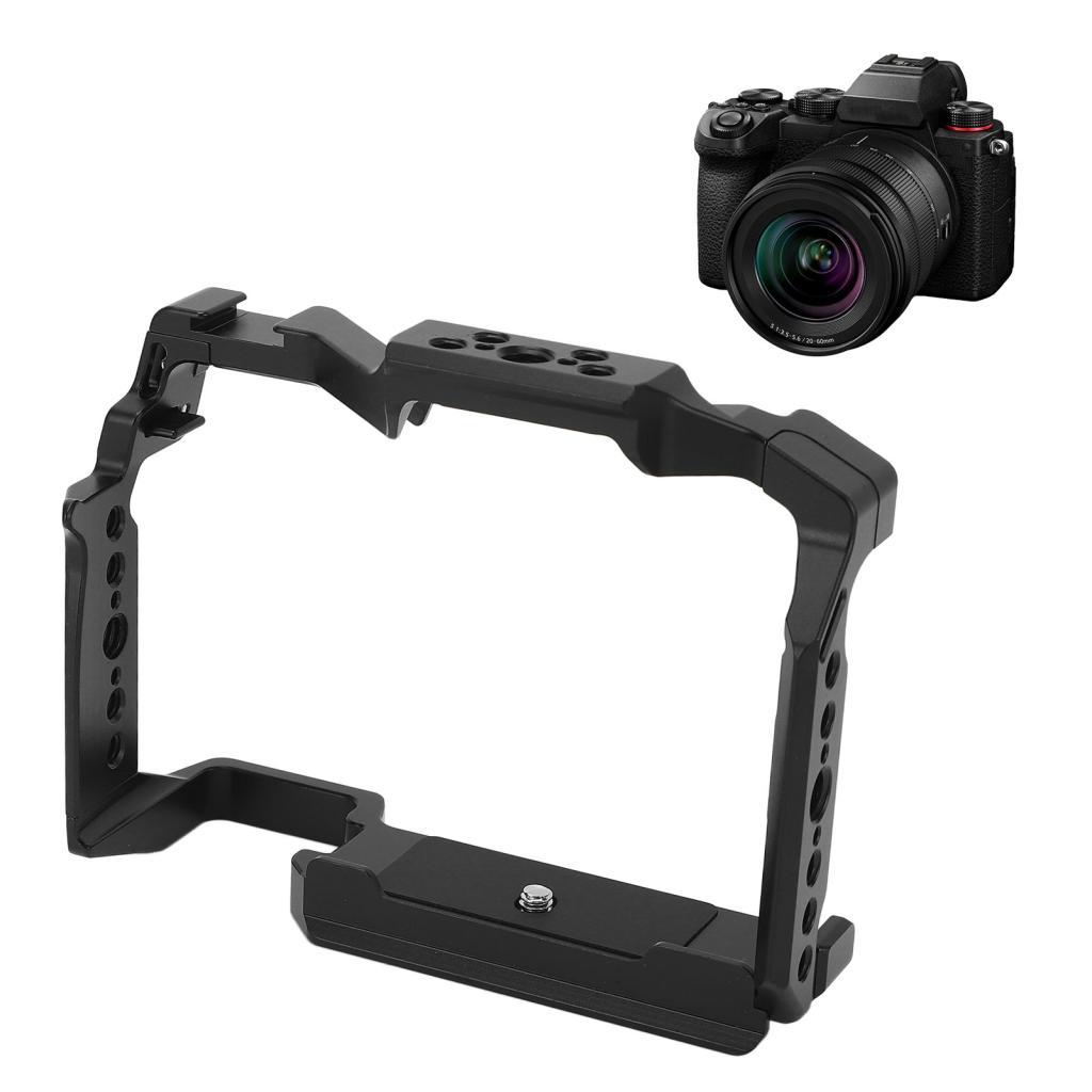Phoenixshop กล้องเต็มกรงสําหรับ S5 II อลูมิเนียมอัลลอยด์การทําวิดีโอ Rig Stabilizer พร้อม 1/4 3/8 นิ