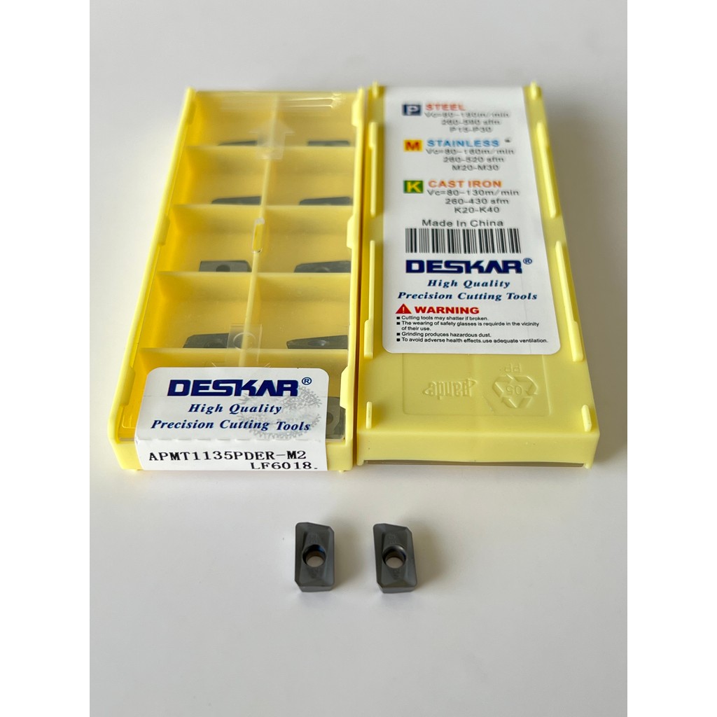 เม็ดมีด INSERTS APMT1135PDER-M2 LF6018 ยี่ห้อDESKAR 10pcs.