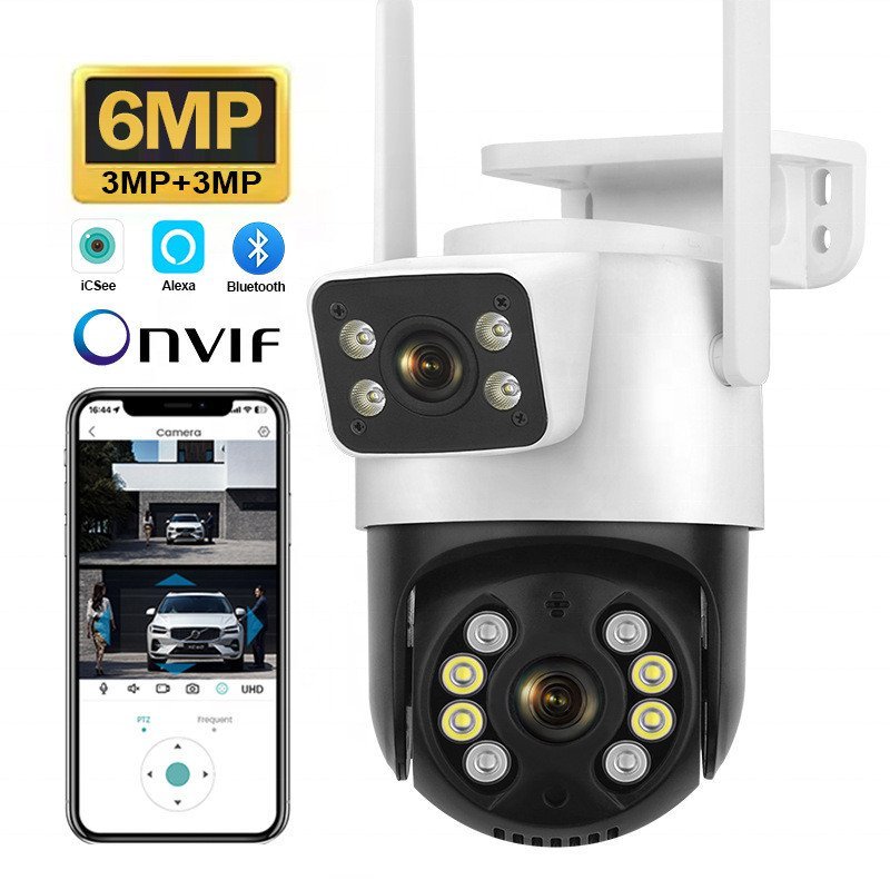 ICSEE กล้องเฝ้าระวังบ้านกลางแจ้ง กล้อง PTZ HD รูปลักษณ์สุด