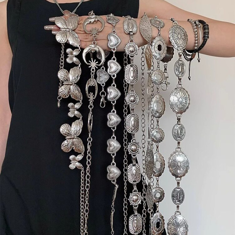 High-End Silver เอวโซ่ 2026 ผู้หญิงสไตล์ใหม่ All-Match เอว Chain