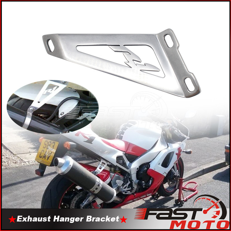 FAMotorcycle Exhaust Hanger Bracket For Yamaha YZF R1 Kawasaki ZX6R ZX9R Suzuki GSXR 1000 750 600 Al