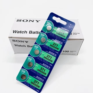 ถ่านกระดุม SR920SW Sony แท้ รุ่น 371 / 920 SR920SW 1.55V (1 แถบ มี 5 ก้อน) for Longines Tissot