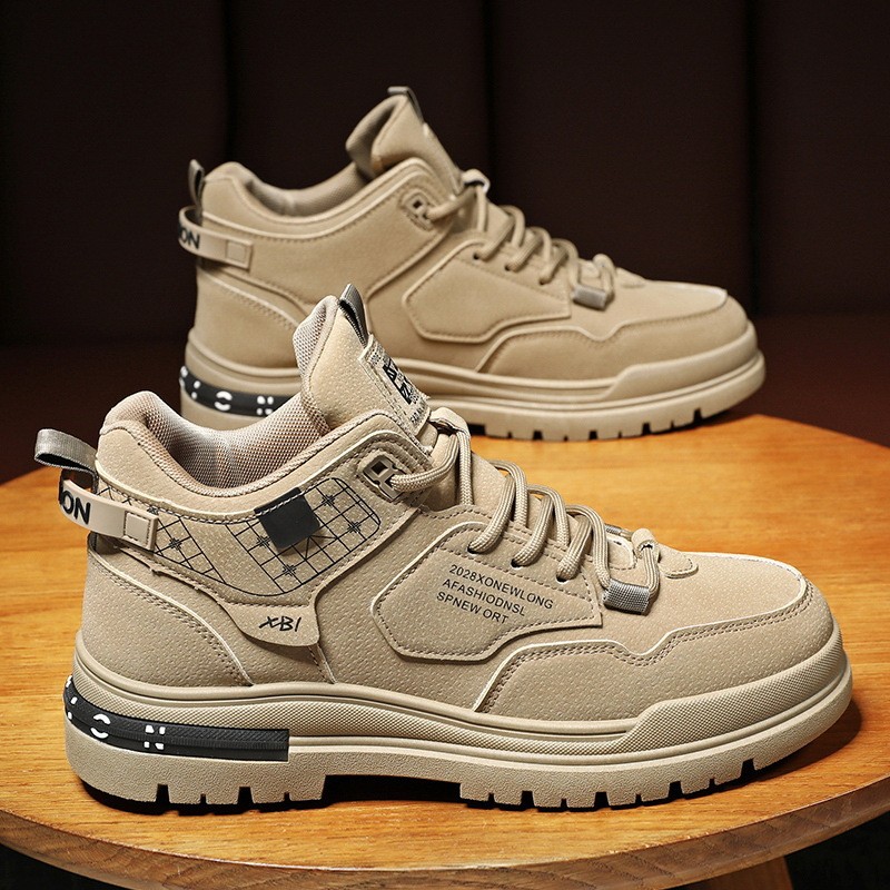 สไตล์ใหม่ Breathable High-Top Tooling อินเทรนด์ All-Match Anti-Slip กีฬา Leisure รองเท้าป้องกันแรงงาน