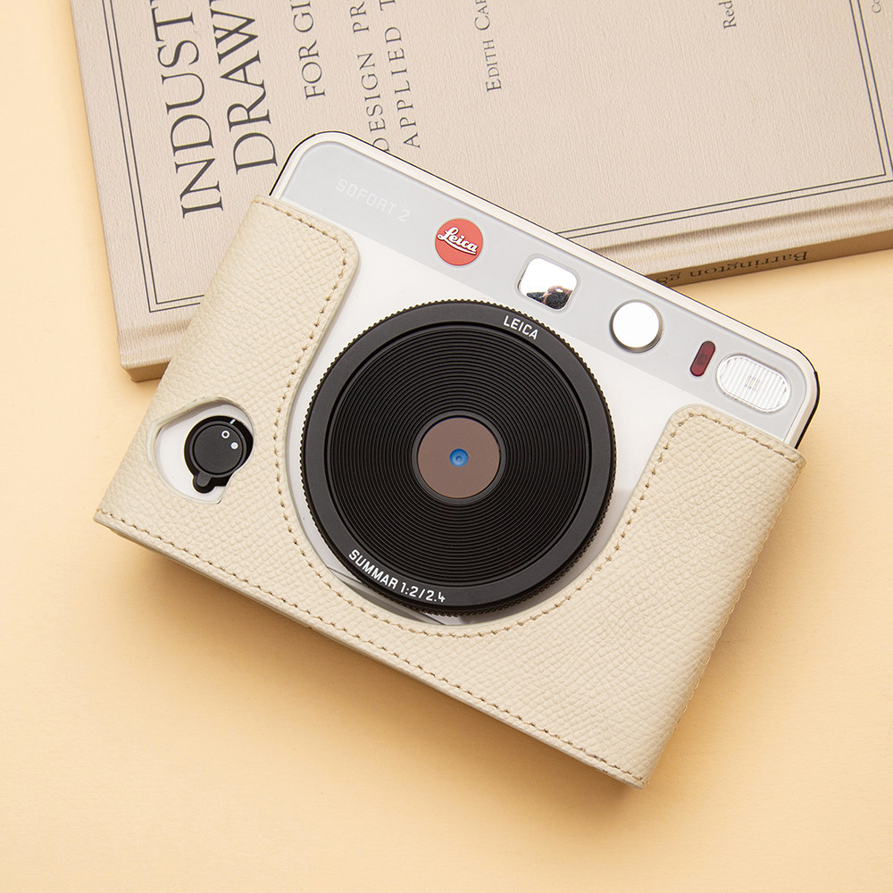 คําเชิญ เหมาะสําหรับ Leica sofort2 ซองหนัง Leica sofort2 โพลารอยด์ป้องกันกรณีหนังแท้ชั้นแรกกระเป๋ากล