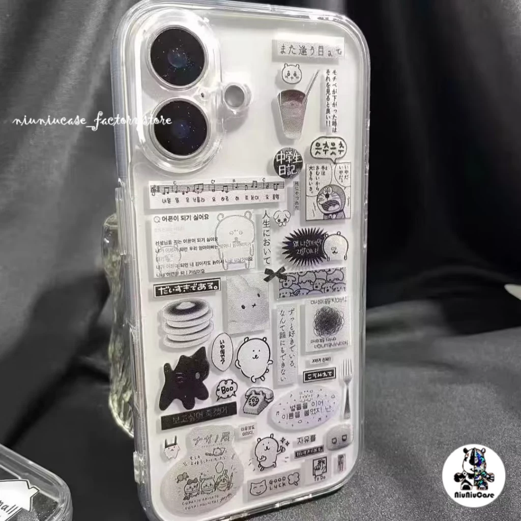 โปร่งใส จัดส่งจากประเทศไทย หมีขาวเล็ก for iPhone เคสไอโฟน 11 12 13 14 15 16 17 PRO MAX X XS MAX XR 7/8PLUS แอปเปิ้ลโทร