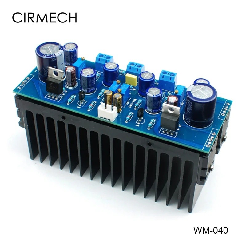 CIRMECH NEW HOOD 1969 NPN 2.0 Channel Class A amplifier บอร์ดและฮีทซิงค์ที่สมบูรณ์