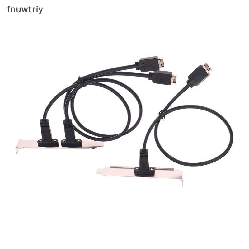 [fnuwtriy] 50 ซม.USB 3.2 แผงด้านหน้า Header Type-E ถึง USB-C Type C หญิงเชื่อมต่อสายต่อ TYPE-E Baffl