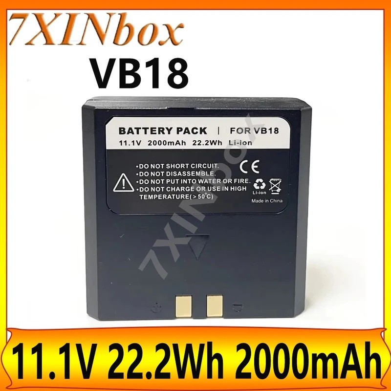7XINbox VB18 11.1V 22.2Wh 2000mAh แบตเตอรี่ Li-Ion สําหรับ Godox V860II-C V860II-S V860II-N V850II แ