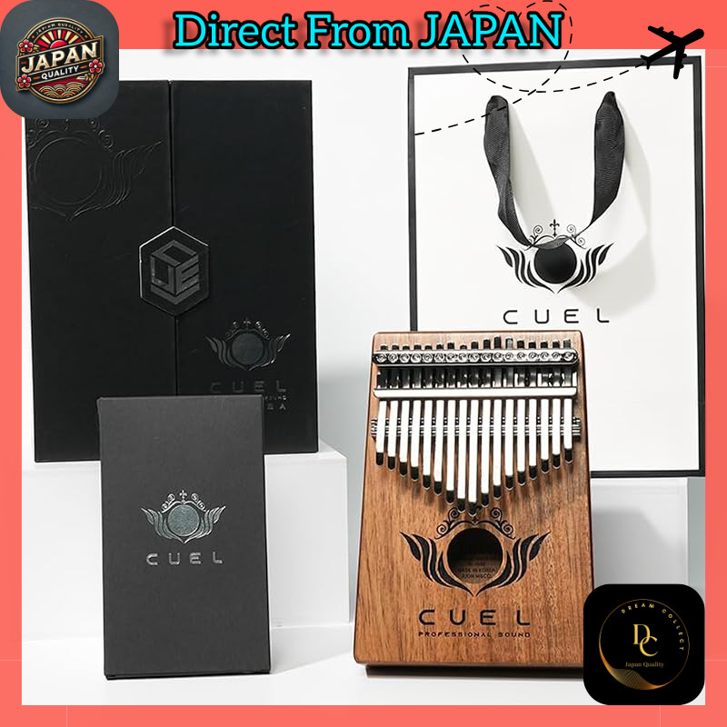 Cuel Kalimba Thumb Piano — 17-key Premium K-Kalimba (Made in Korea). Acoustic sound‑hole design. No 