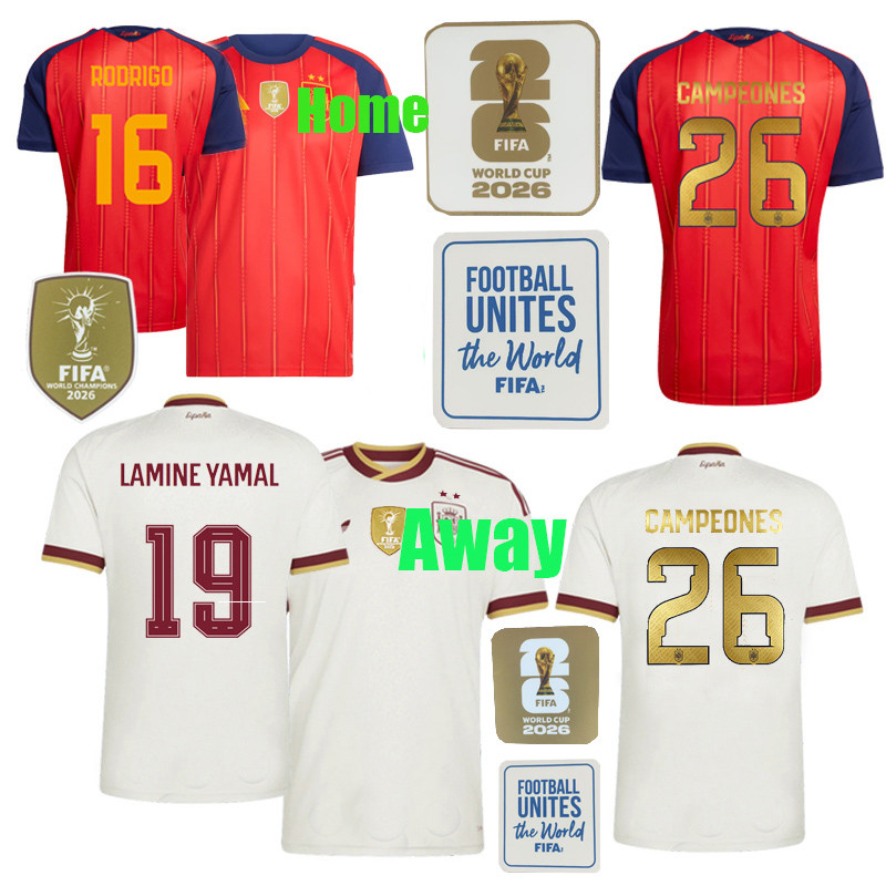 2026/27 LAMINE YAMAL jersey 2026 world ESP soccer clother RODRI LAMINE YAMAL PEDRI CARVA JAL MORATA 