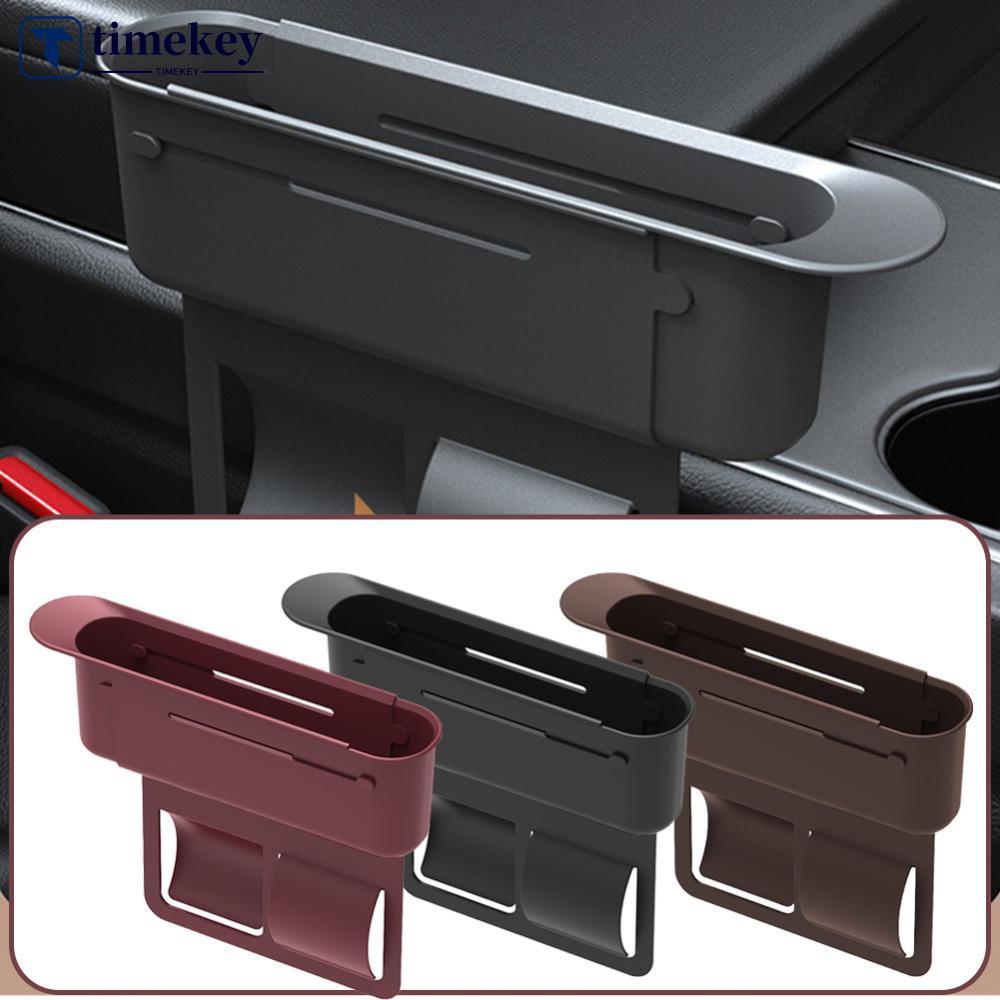 TIMEKEY Retractable Car Seat Gap Organizer กล่องเก็บของอเนกประสงค์สําหรับที่นั่งด้านหน้าคอนโซลกลางแค
