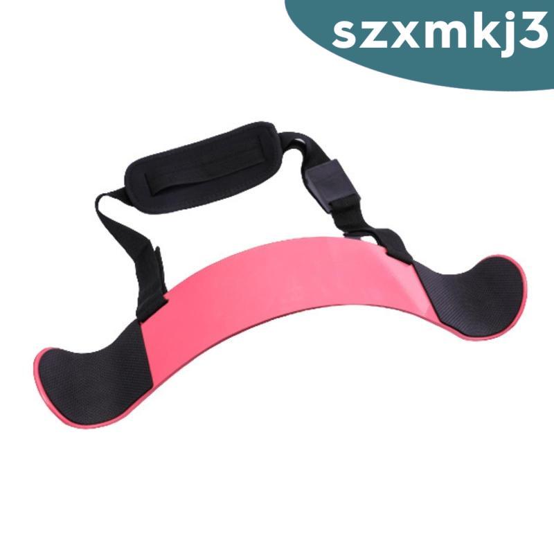 [Szxmkj3] Biceps Blaster Curved Bicep Blaster Biceps Training Board with Straps Supportive Fitness E