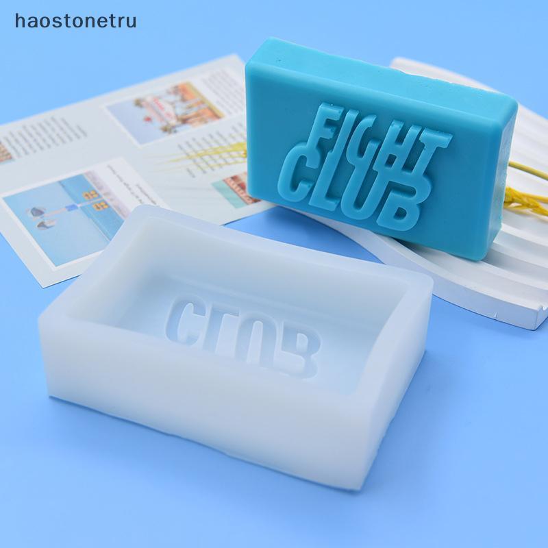 OST Fight Club สบู่แม่พิมพ์ซิลิโคนสี่เหลี่ยมผืนผ้า Bath Lotion Bar ทําอุปกรณ์ Moule Savon Moulde Jab