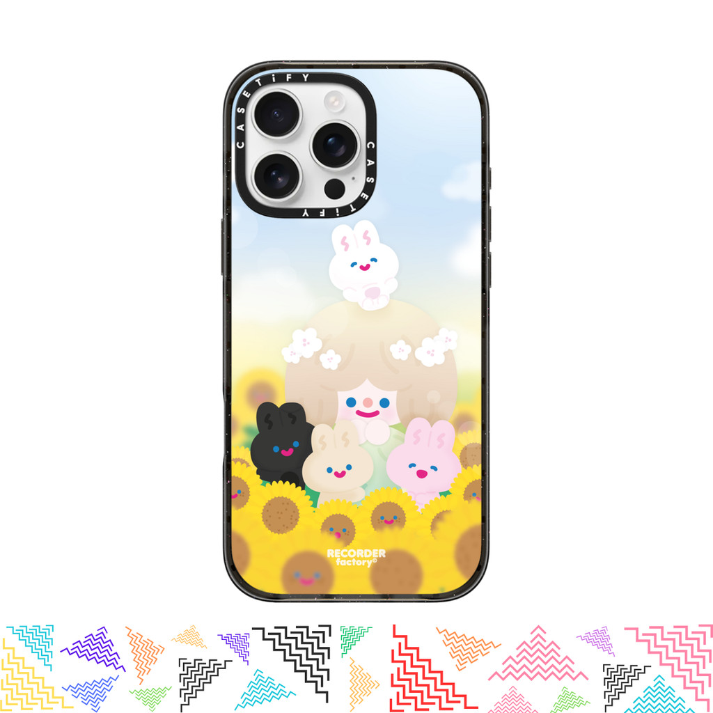 เคสมือถือ CASETiFY | HAPPY DAY [RECORDER factory] For iPhone Samsung แท้ พร้อมส่ง เคสกันกระแทก
