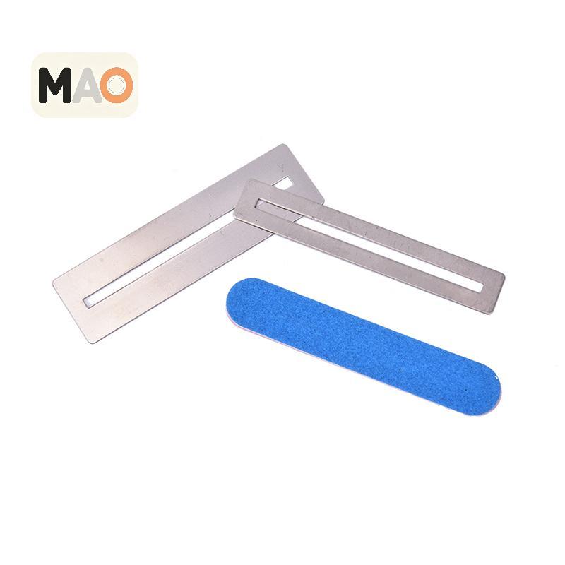 [MT] Guitar fret Repairing Tool Set Stainless Steel Protector shims & Polishing