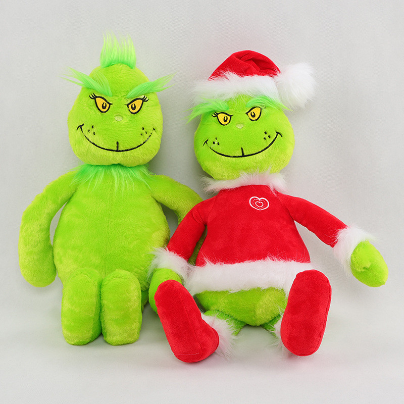 ตุ๊กตา Grinch grinch ตุ๊กตามอนสเตอร์ผมสีเขียว Christmas Grinch ของเล่นตุ๊กตา
