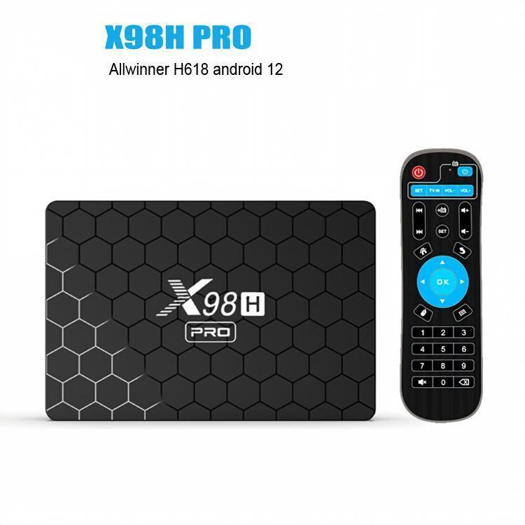 จัดส่งในวันเดียวกัน X98H Pro H618 กล่องทีวี Android12.0 กล่องทีวี 5Gwifi BT Set Top box Cross-Border