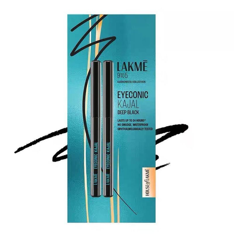 Indian Original LAKMÉ Eyeconic Kajal Eyeliner Non-Waterproof/Non-Smudge-Resistant 7/25/4