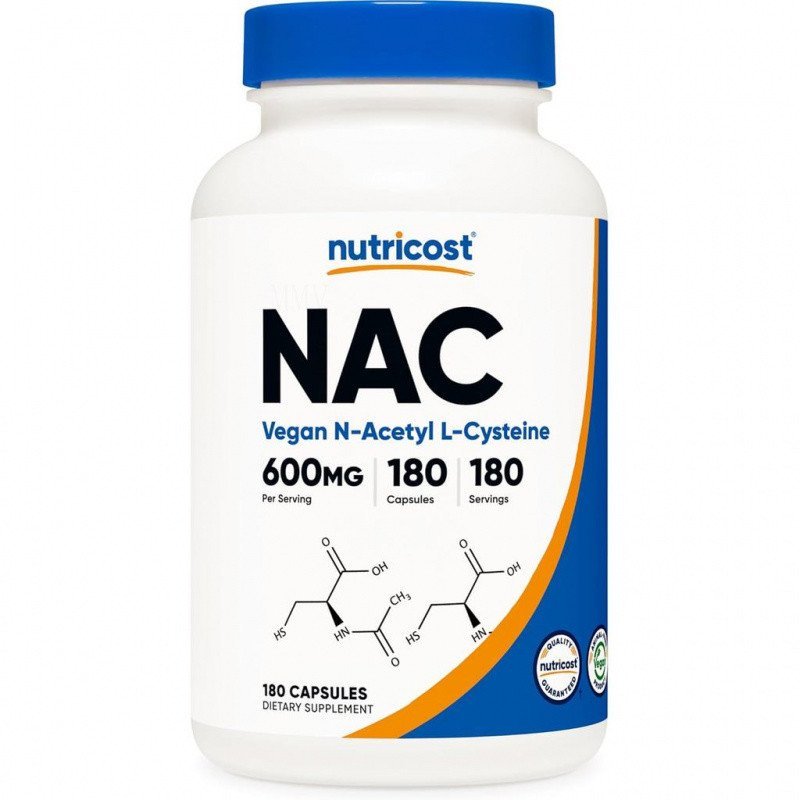 Nutricost N-Vitamin L-Methionine (NAC) 600mg, 180 Capsules-Non-Genetic Transferred, Gluten Free 8B9U