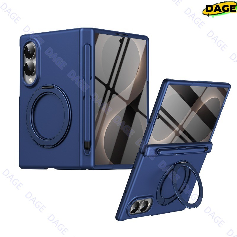 เคสสําหรับ Samsung Galaxy Z Fold 8 Ultra 7 6 5 4 3 S ที่ใส่ปากกาพร้อมปากกา S รวม 360° ขาตั้งแหวนแม่เหล็กบานพับป้องกันฝาครอบกันชนเต็มรูปแบบ ZFold8Ultra ZFold7 ZFold6