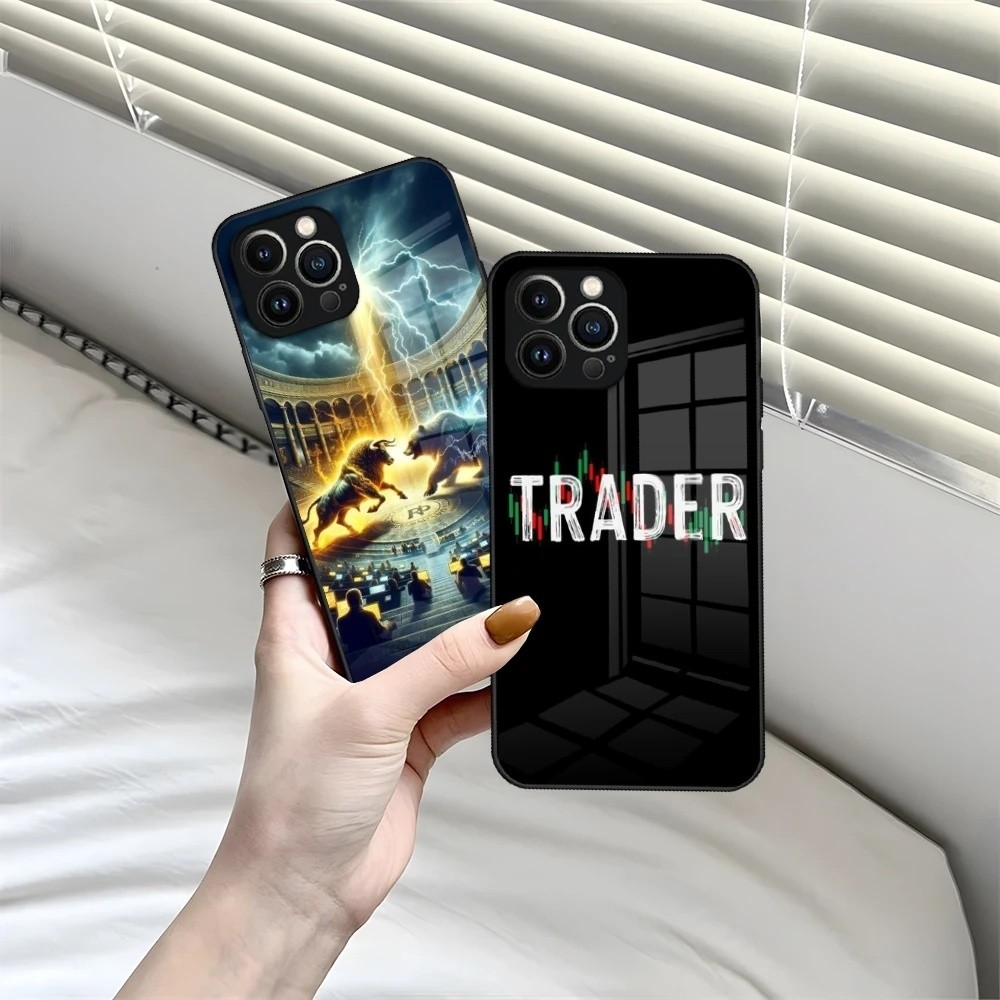 BK-1 Day Trading Day Trader Traderเคสโทรศัพท์สําหรับiPhone 13 15 16 14 12 11 Pro XS Max Plus Mini X 