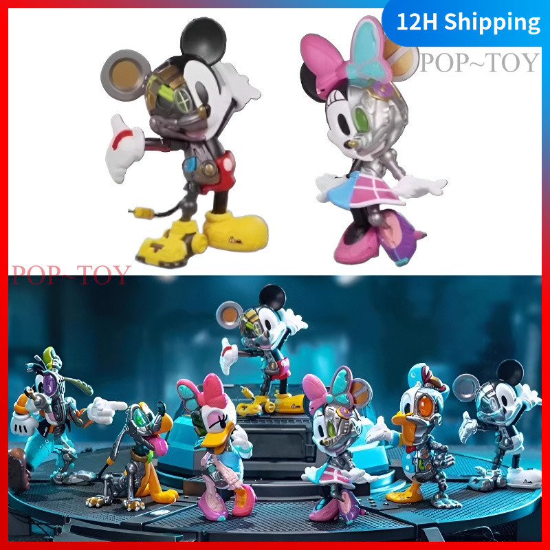 Disney Mickey and Friends Semi cyborg Series Figures Blind Box decorative gift collectible figurine 52TOYS