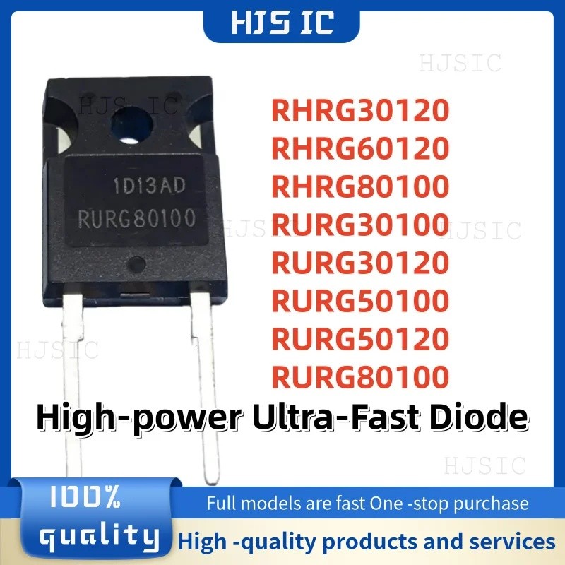 5PCS RHRG30120 RHRG60120 RHRG80100 RURG30100 RURG30120 RURG50100 RURG80100 RURG RURG RURG TO-247 ขาย