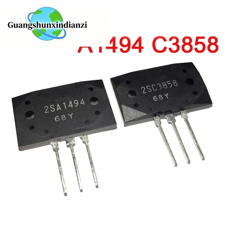 2pcs 2SA1494 2SC3858 IC วงจรรวม 1 คู่ A1494 C3858 MT-200 Silicon NPN + PNP เครื่องขยายเสียงทรานซิสเต