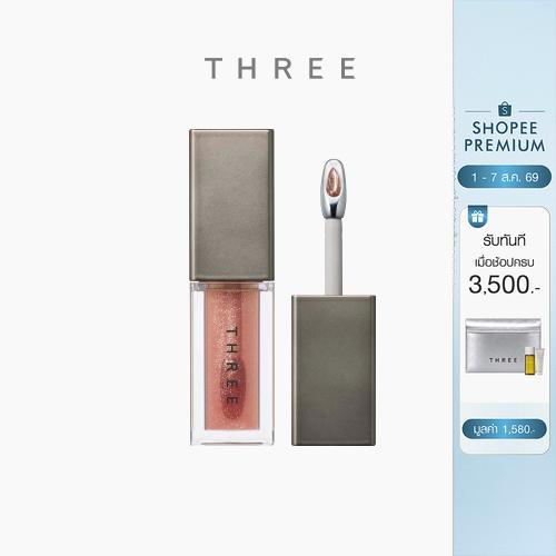 THREE Mellow Melt Dew 4.5g ทรี ลิปออยล์บำรุงริมฝีปากแลดูสดใส อิ่มฟู ฉํ่าวาว