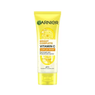Garnier การ์นิเย่ ไบรท์ คอมพลีท วิตามินซี โลว์ พีเอช วอช 100 มล.
