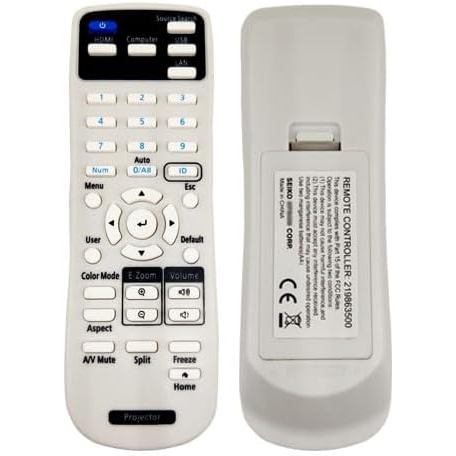 รีโมทคอนโทรลแบบเปลี่ยน 219863500 Fit สําหรับ Epson โปรเจคเตอร์ PowerLite E20 119W X49 W49 118 982W 1
