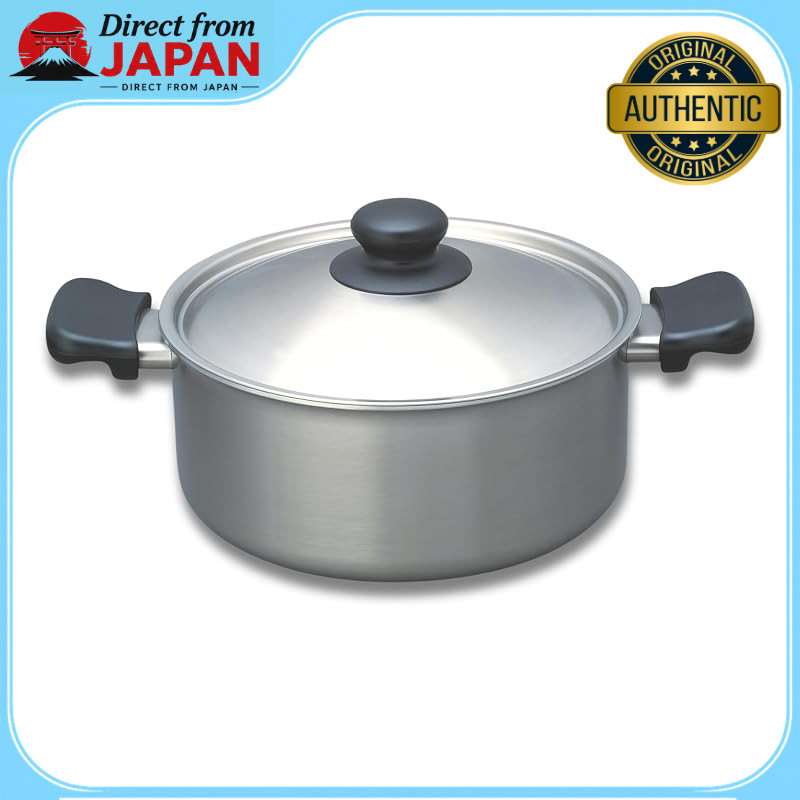 Yanagi Sori Stainless Steel Multi-Use Cookware Set - Includes 22cm Shallow Pot, 22cm Deep Pot, and 2