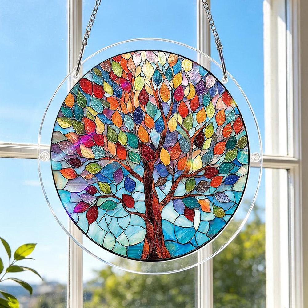 Better_Life ปริศนาอะคริลิค Suncatcher หน้าต่างแขวนดอกไม้และตกแต่ง Suncatchers Art Bird T4g3