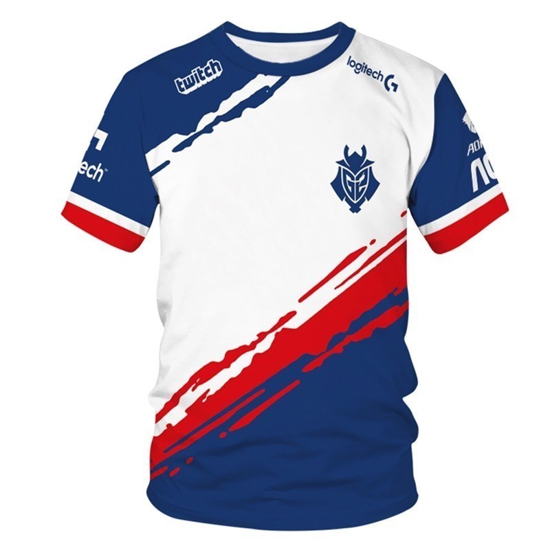 2026 ฤดูใบไม้ผลิ Unisex G2 Esports 3D พิมพ์ Quick Dry เสื้อยืดผู้ชายแฟชั่น Esports คุณภาพสูง