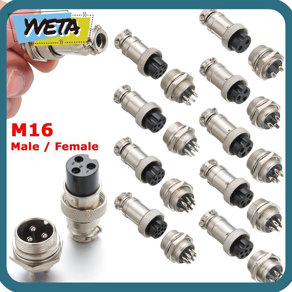 YVETA Aviation Plug ทนทานแผง Mount Socket Cable Connector