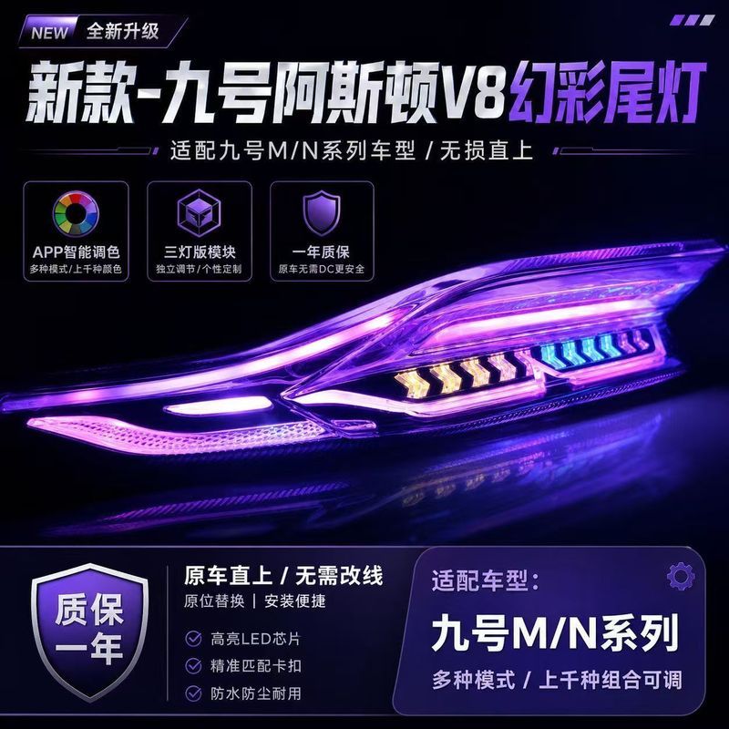 Aston V8 ไฟท้าย No. 9 n/m/n3/m3 Series เฉพาะรถเดิม Straight Up การติดตั้งแบบไม่ทําลาย APP การทดสอบ P