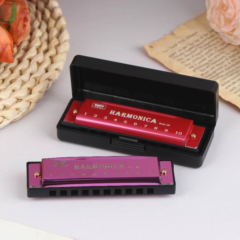 WL| Harmonica Key Of C 10 หลุม Diatonic Harmonica C สําหรับนักเรียนเริ่มต้นเด็กของขวัญ BLUES พร้อมกร