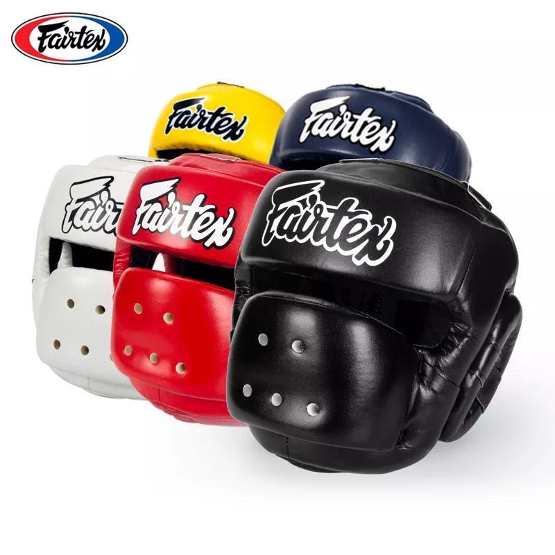 Fairtex Thailand Fairtex Fairtex หมวกกันน็อคชกมวยผู้ใหญ่ Headguard HG14 ป้องกันสะพานจมูก Fighting Sa
