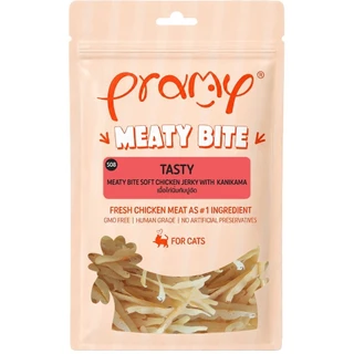 Pramy Meaty Bite พรามี่ มีทตี้ไบท์ ขนมแมวเนื้อนุ่ม ขนาด 30 กรัม