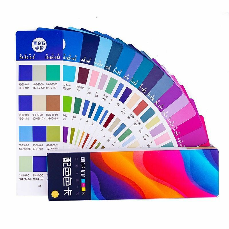 มาตรฐานล่าสุด Mutual Replenishing Color Matching Card Plan ออกแบบเสื้อผ้าจับคู่การพิมพ์สี CMYK Color