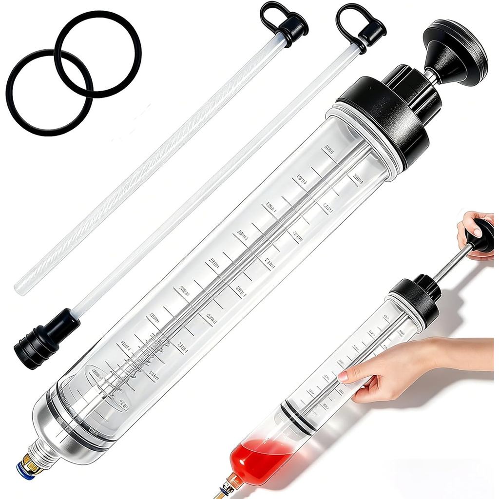 500 CC Fluid Extractor สําหรับน้ํามัน, Gasoline & Power SteeringBrake Fluid, Multi-Purpose Syringe ส
