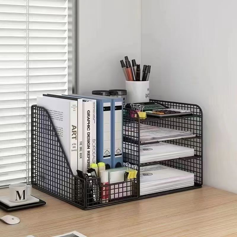 ผู้ขายที่ดีที่สุดRak Pejabat File Rack File Box Bookend Office Storage Box File Rack Bookend