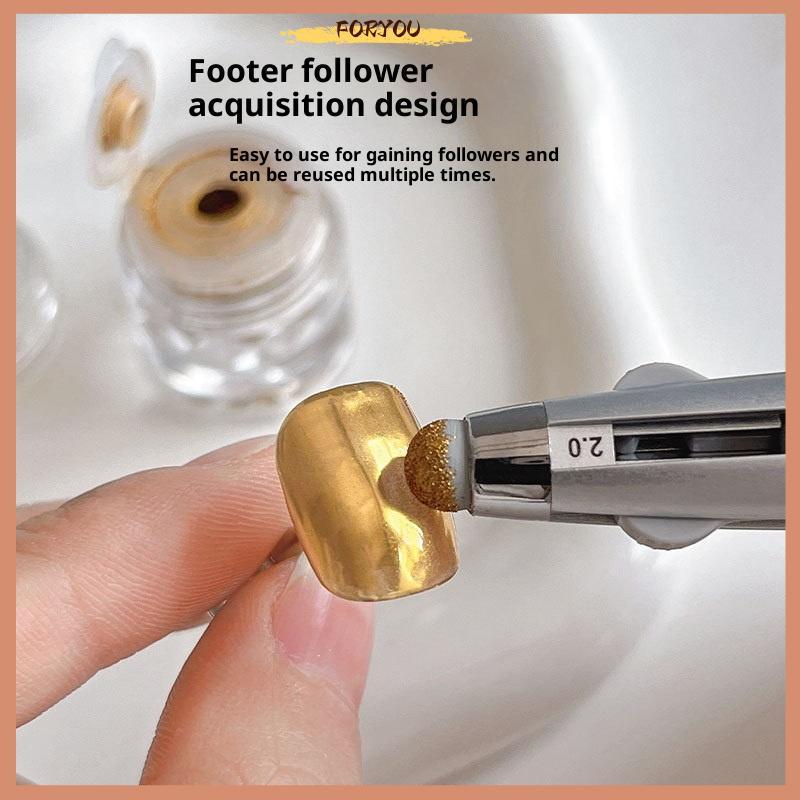 FORYOU 4in1 เล็บ Dotting ปากกาเล็บ Dotting เครื่องมือในปากกาลูกลื่นออกแบบ Tip Dot สีชุดแต่งเล็บ