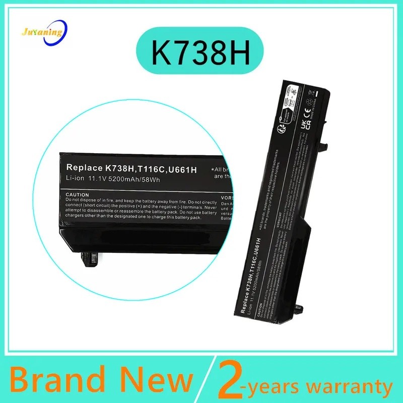 แบตเตอรี่แล็ปท็อปสําหรับ Dell Vostro 1310 1320 1510 1511 1520 2510 K738H U661H N950C T112C T114C T11