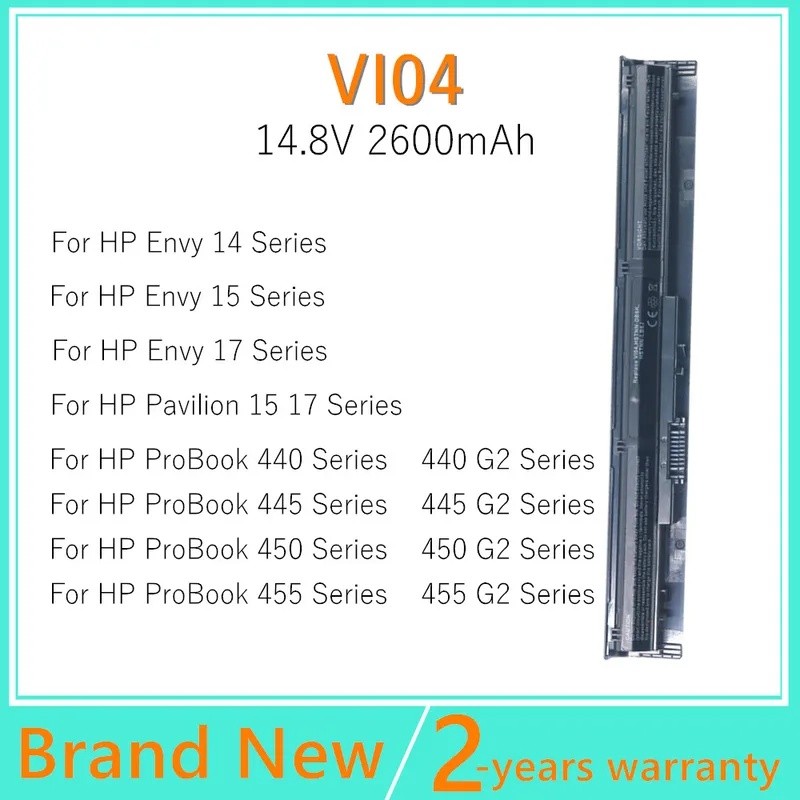 VI04 แบตเตอรี่แล็ปท็อปสําหรับ hp HSTNN-LB6K HSTNN-LB6I HSTNN-UB6I HSTNN-UB6J HSTNN-UB6K HSTNN-PB6I T