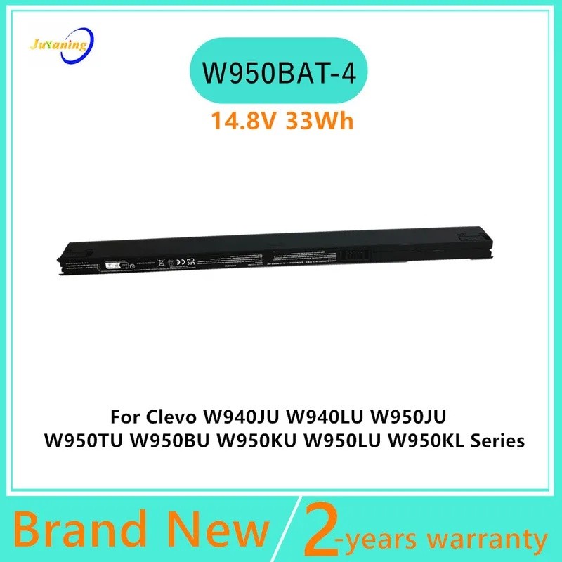 W950BAT-4 แบตเตอรี่แล็ปท็อปสําหรับ Clevo W940JU W940LU 6-87-W95KS W950JU W950KL W950TU W950BU W950KU